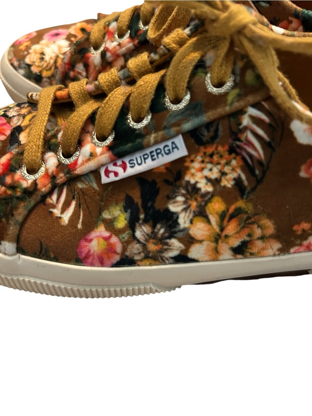 Superga 2750 velvet floral sneakers - Picture 9 of 10